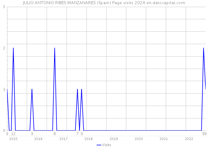 JULIO ANTONIO RIBES MANZANARES (Spain) Page visits 2024 