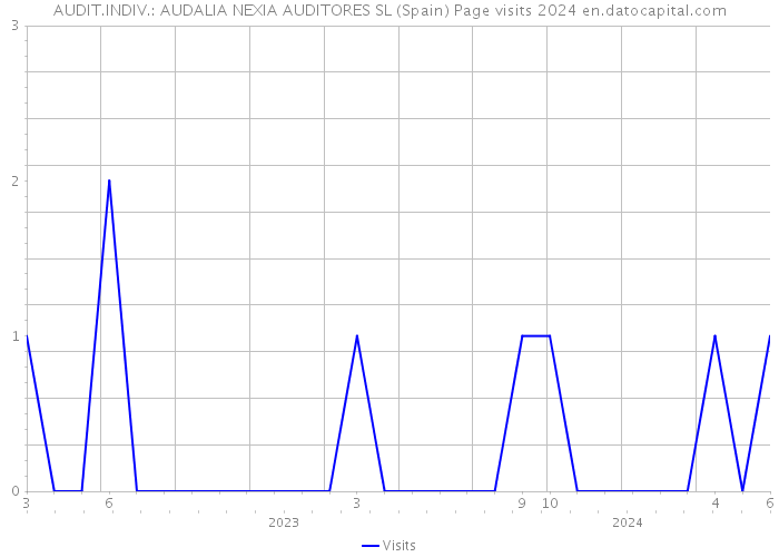 AUDIT.INDIV.: AUDALIA NEXIA AUDITORES SL (Spain) Page visits 2024 