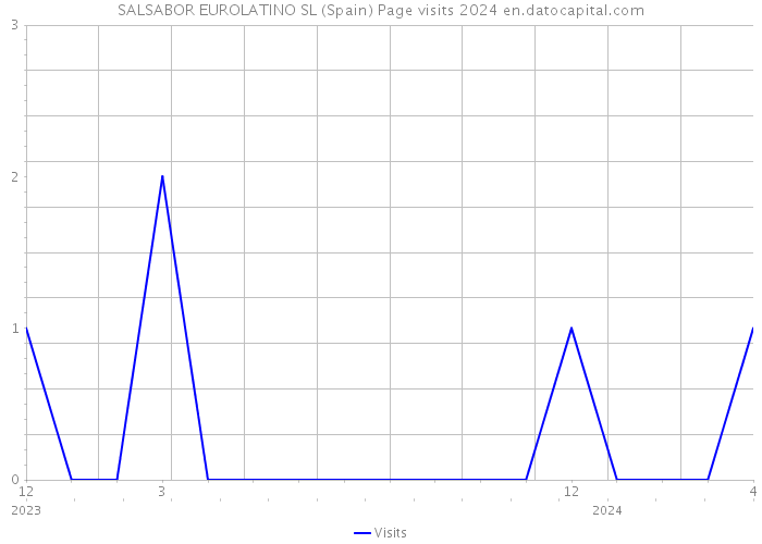 SALSABOR EUROLATINO SL (Spain) Page visits 2024 