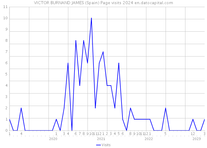 VICTOR BURNAND JAMES (Spain) Page visits 2024 