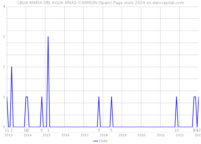 CELIA MARIA DEL AGUA ARIAS-CAMISON (Spain) Page visits 2024 