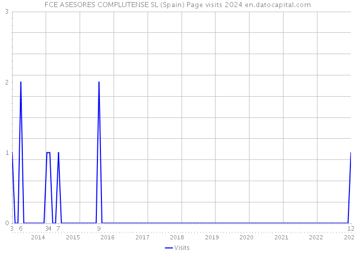 FCE ASESORES COMPLUTENSE SL (Spain) Page visits 2024 