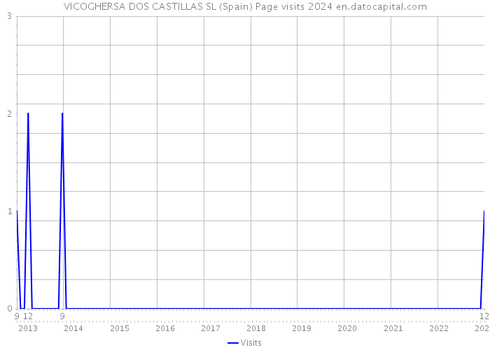 VICOGHERSA DOS CASTILLAS SL (Spain) Page visits 2024 