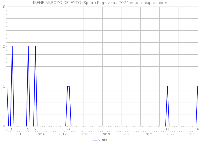 IRENE ARROYO DELEYTO (Spain) Page visits 2024 