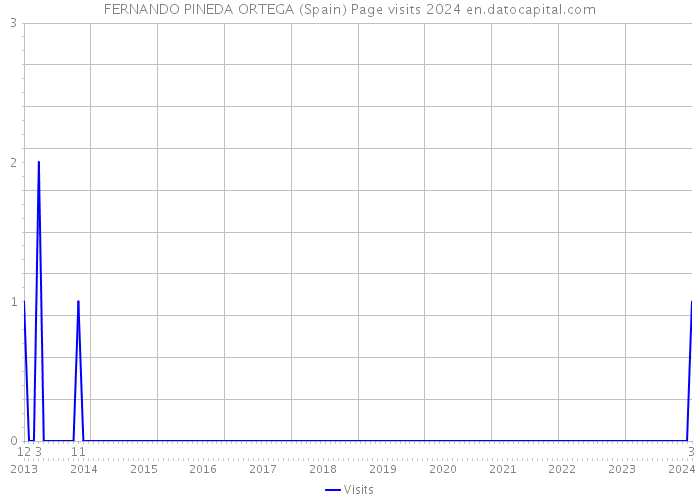 FERNANDO PINEDA ORTEGA (Spain) Page visits 2024 