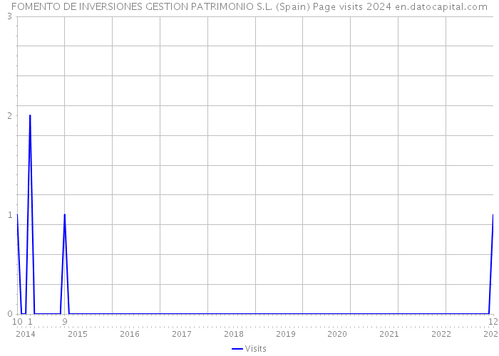 FOMENTO DE INVERSIONES GESTION PATRIMONIO S.L. (Spain) Page visits 2024 