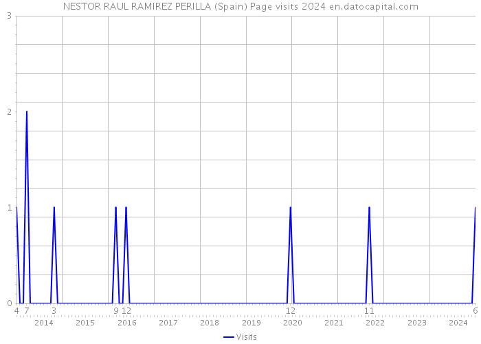 NESTOR RAUL RAMIREZ PERILLA (Spain) Page visits 2024 