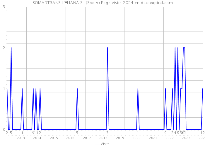 SOMARTRANS L'ELIANA SL (Spain) Page visits 2024 
