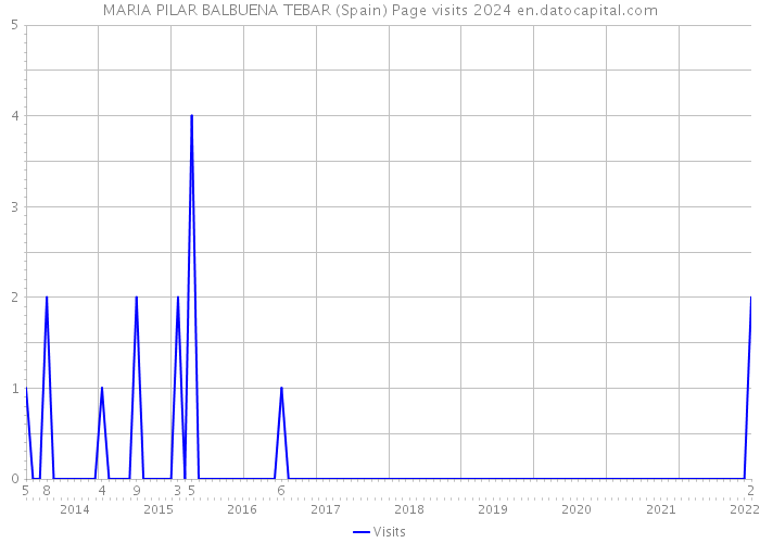 MARIA PILAR BALBUENA TEBAR (Spain) Page visits 2024 
