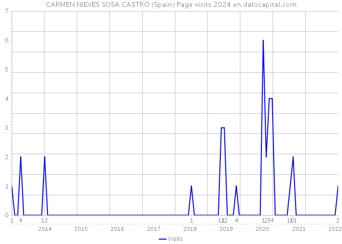 CARMEN NIEVES SOSA CASTRO (Spain) Page visits 2024 
