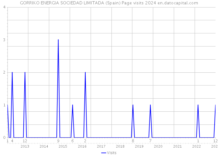 GORRIKO ENERGIA SOCIEDAD LIMITADA (Spain) Page visits 2024 