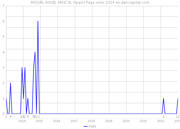 MIGUEL ANGEL SANZ SL (Spain) Page visits 2024 