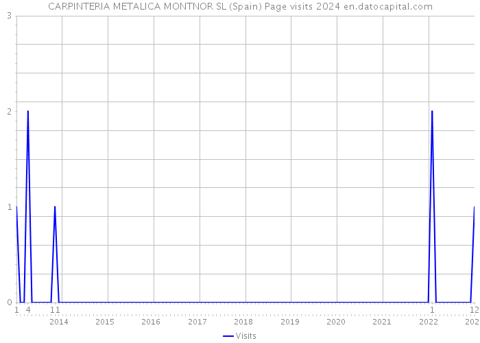 CARPINTERIA METALICA MONTNOR SL (Spain) Page visits 2024 