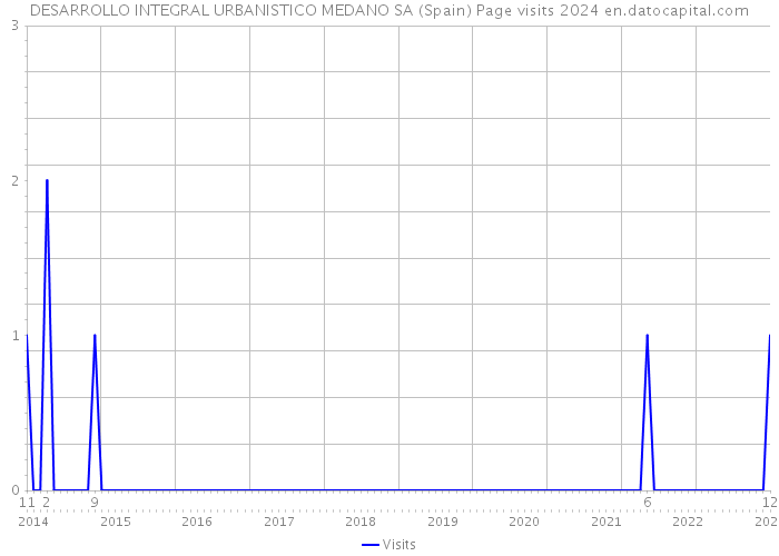 DESARROLLO INTEGRAL URBANISTICO MEDANO SA (Spain) Page visits 2024 