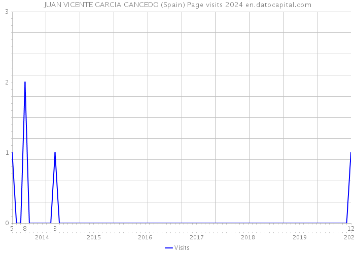 JUAN VICENTE GARCIA GANCEDO (Spain) Page visits 2024 