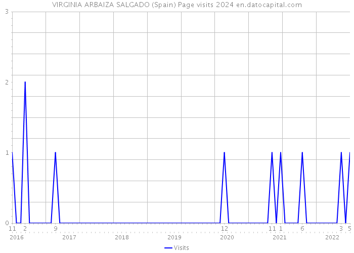 VIRGINIA ARBAIZA SALGADO (Spain) Page visits 2024 