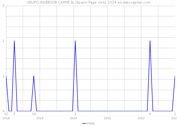 GRUPO INVERSOR CARPE SL (Spain) Page visits 2024 