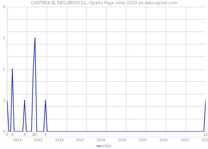 CANTERA EL REGUERON S.L. (Spain) Page visits 2024 