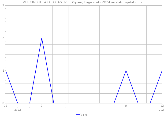 MURGINDUETA OLLO-ASTIZ SL (Spain) Page visits 2024 