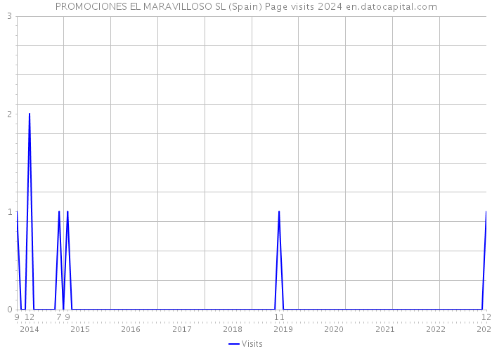 PROMOCIONES EL MARAVILLOSO SL (Spain) Page visits 2024 
