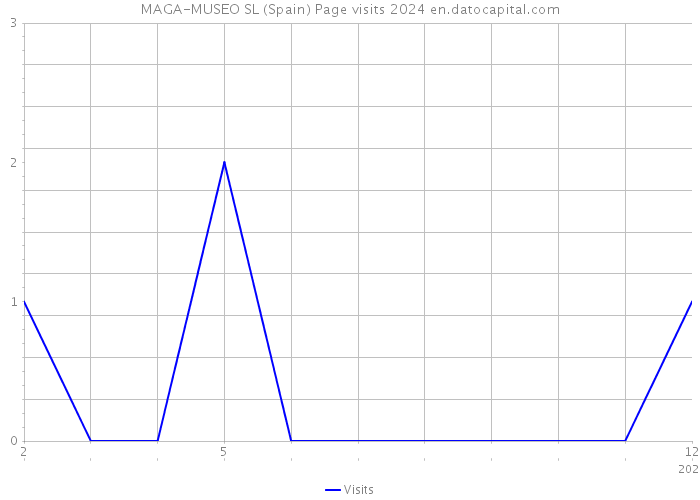 MAGA-MUSEO SL (Spain) Page visits 2024 