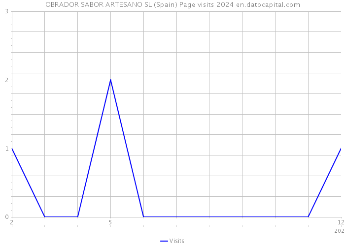 OBRADOR SABOR ARTESANO SL (Spain) Page visits 2024 