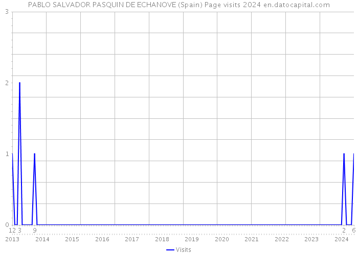 PABLO SALVADOR PASQUIN DE ECHANOVE (Spain) Page visits 2024 