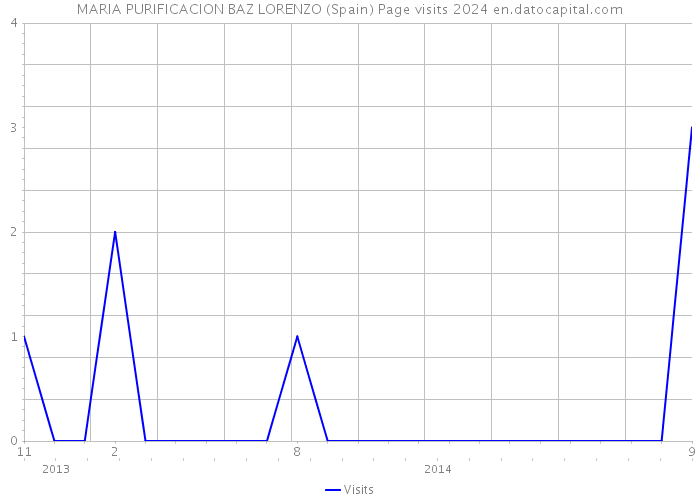 MARIA PURIFICACION BAZ LORENZO (Spain) Page visits 2024 