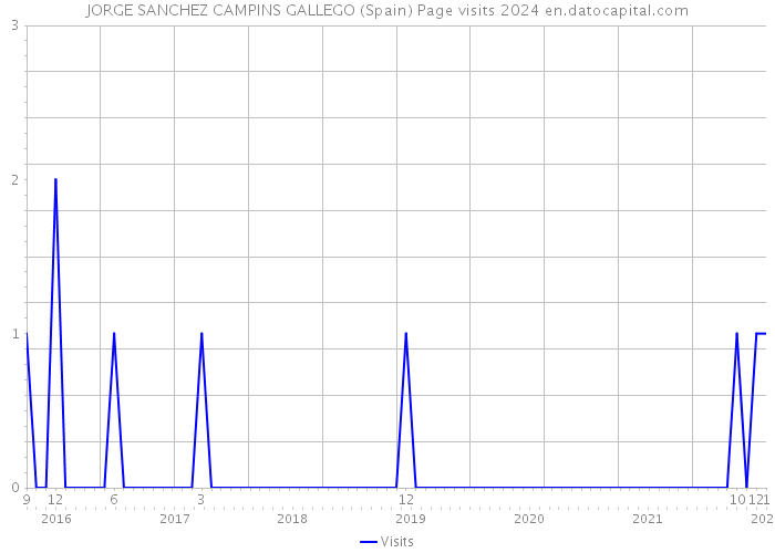 JORGE SANCHEZ CAMPINS GALLEGO (Spain) Page visits 2024 