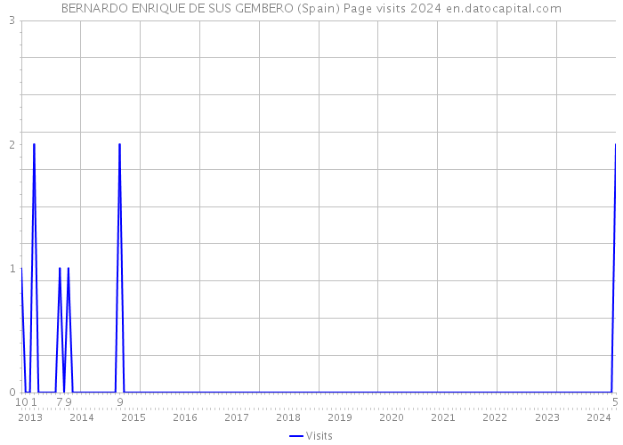 BERNARDO ENRIQUE DE SUS GEMBERO (Spain) Page visits 2024 
