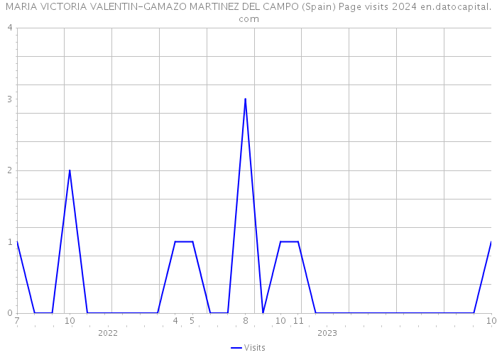 MARIA VICTORIA VALENTIN-GAMAZO MARTINEZ DEL CAMPO (Spain) Page visits 2024 