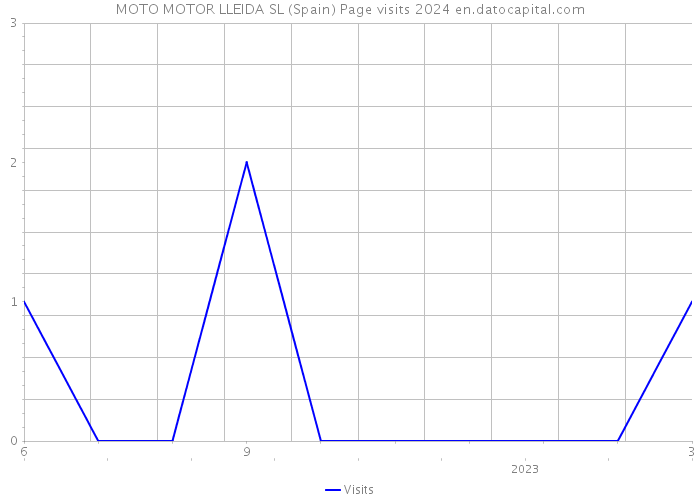 MOTO MOTOR LLEIDA SL (Spain) Page visits 2024 