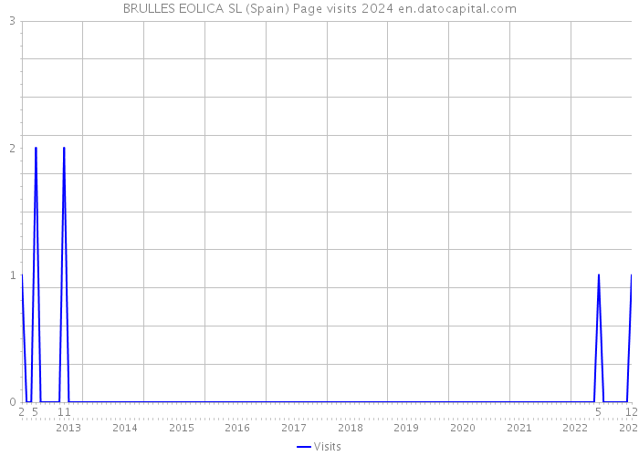 BRULLES EOLICA SL (Spain) Page visits 2024 
