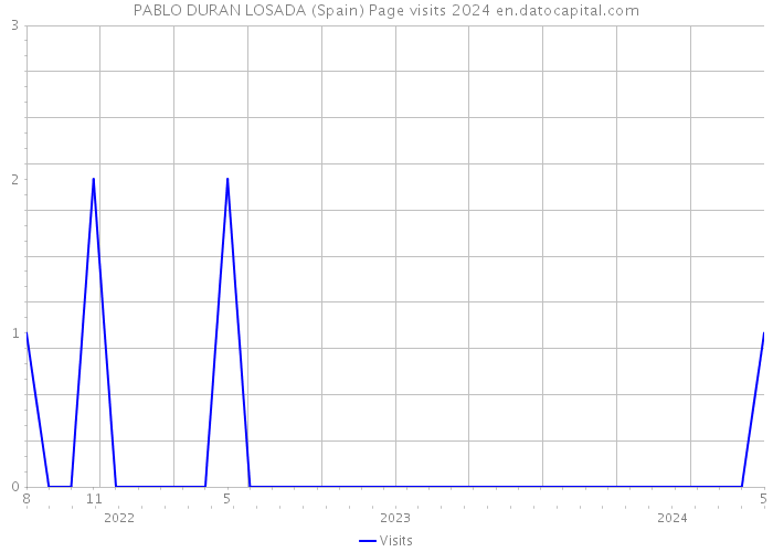 PABLO DURAN LOSADA (Spain) Page visits 2024 