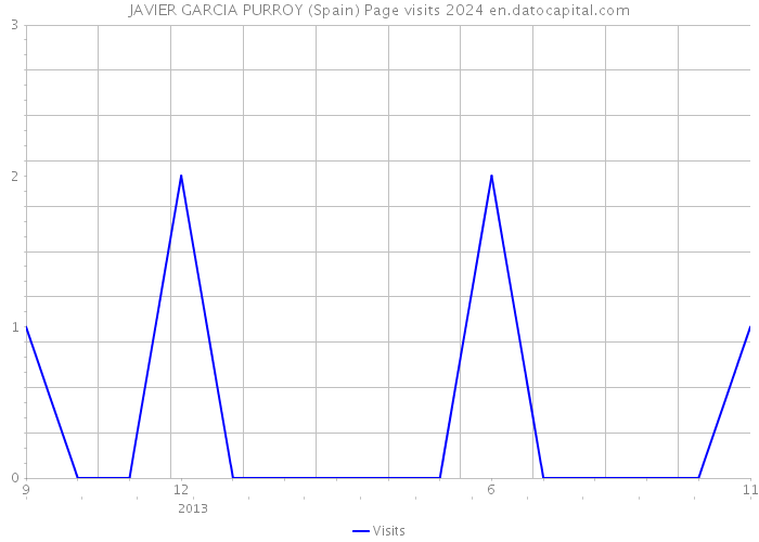 JAVIER GARCIA PURROY (Spain) Page visits 2024 