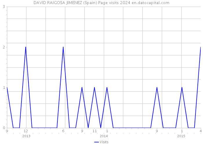 DAVID RAIGOSA JIMENEZ (Spain) Page visits 2024 
