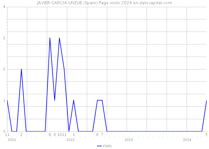 JAVIER GARCIA UNZUE (Spain) Page visits 2024 
