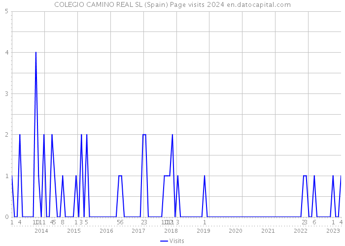 COLEGIO CAMINO REAL SL (Spain) Page visits 2024 