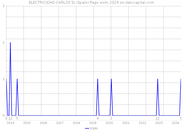 ELECTRICIDAD CARLOS SL (Spain) Page visits 2024 