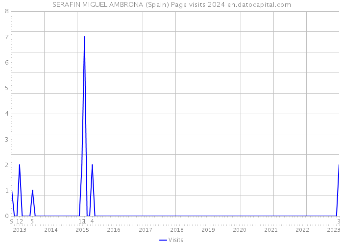 SERAFIN MIGUEL AMBRONA (Spain) Page visits 2024 