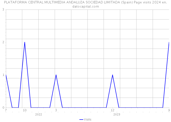 PLATAFORMA CENTRAL MULTIMEDIA ANDALUZA SOCIEDAD LIMITADA (Spain) Page visits 2024 