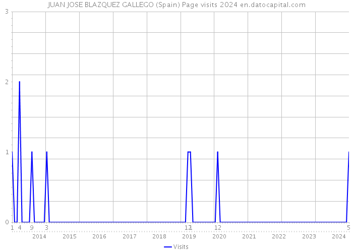 JUAN JOSE BLAZQUEZ GALLEGO (Spain) Page visits 2024 