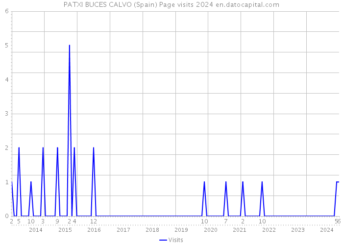 PATXI BUCES CALVO (Spain) Page visits 2024 