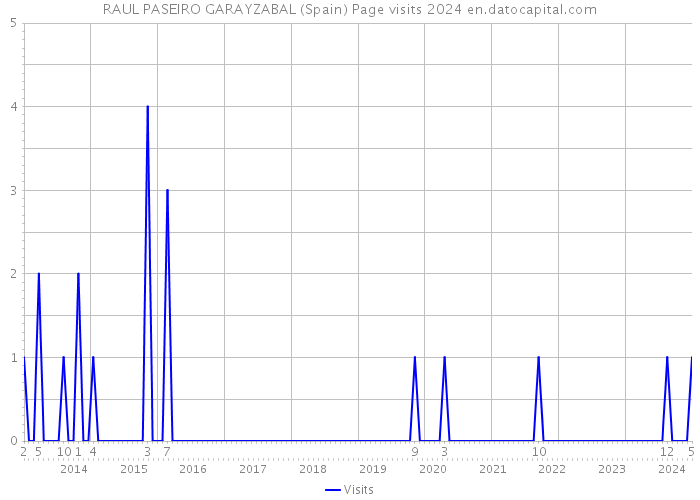 RAUL PASEIRO GARAYZABAL (Spain) Page visits 2024 