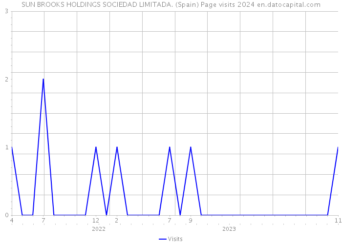 SUN BROOKS HOLDINGS SOCIEDAD LIMITADA. (Spain) Page visits 2024 