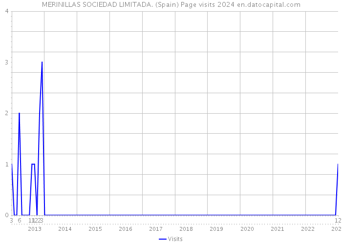 MERINILLAS SOCIEDAD LIMITADA. (Spain) Page visits 2024 