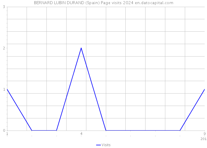 BERNARD LUBIN DURAND (Spain) Page visits 2024 