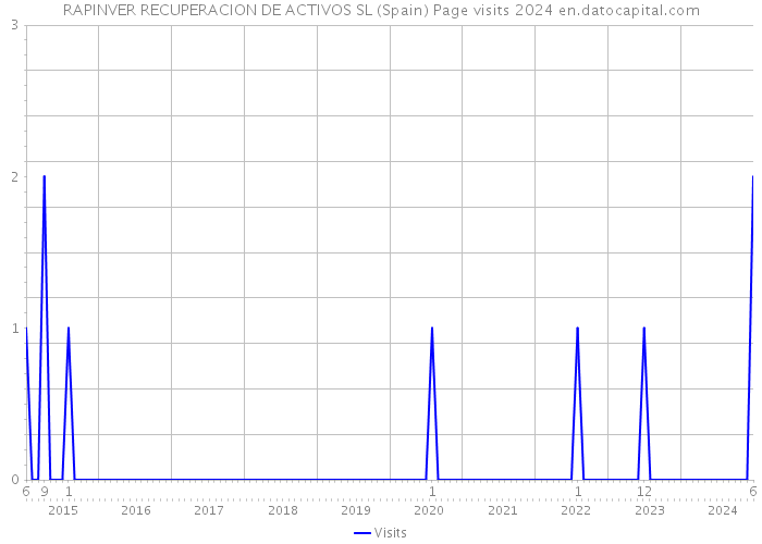 RAPINVER RECUPERACION DE ACTIVOS SL (Spain) Page visits 2024 