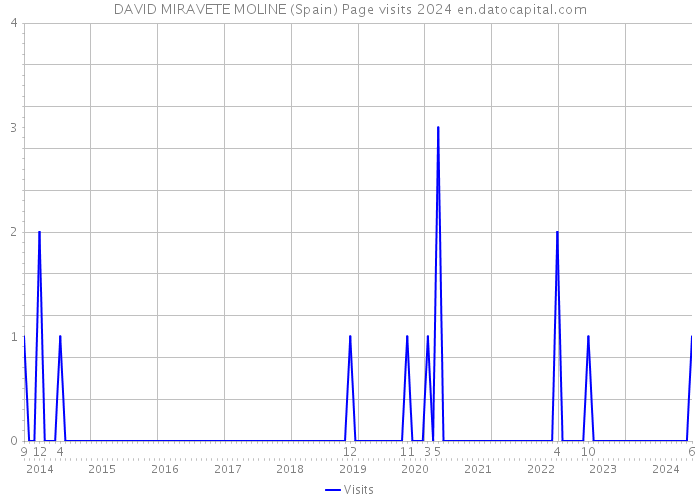 DAVID MIRAVETE MOLINE (Spain) Page visits 2024 