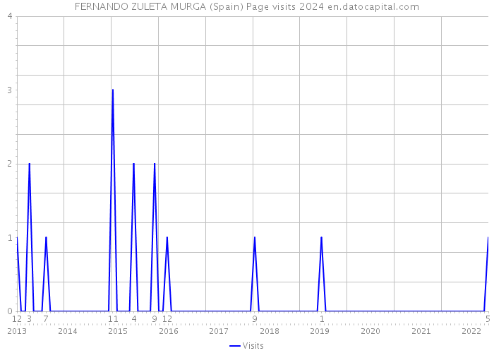 FERNANDO ZULETA MURGA (Spain) Page visits 2024 